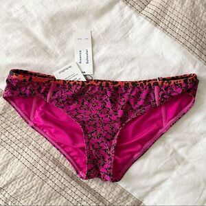 PROENZA SCHOULER Pink Black Bikini Bottoms